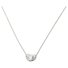 Tiffany & Co-Tiffany & Co. Elsa Peretti Bean Pendant Necklace-Silvery