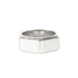 Hermès-Bague en argent Hermes-Argenté