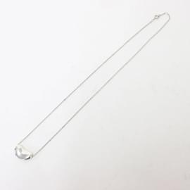 Tiffany & Co-Tiffany & Co. Silver Elsa Peretti Bean Pendant Necklace-Silvery