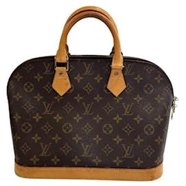 Louis Vuitton-Sac à main Alma Monogram Louis Vuitton-Marron,Autre,Monogramme