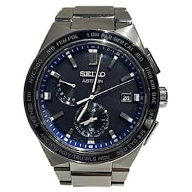 Seiko-Seiko Astron Nexter 8B63-0BD0 Radio Solar Navy Dial Watch-Other