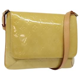 Louis Vuitton-LOUIS VUITTON Sac Thompson Street Monogram Vernis Beige M91301 LV Auth BA1874-Beige