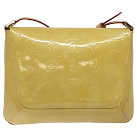 Louis Vuitton-LOUIS VUITTON Sac Thompson Street Monogram Vernis Beige M91301 LV Auth BA1874-Beige
