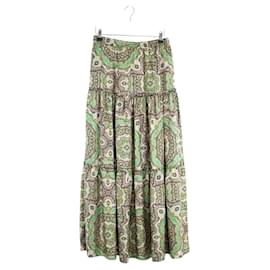 La Prestic Ouiston-Silk skirt-Green