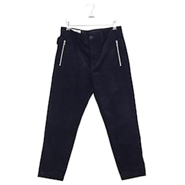 Golden Goose-Straight cotton pants-Blue