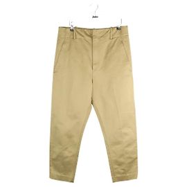 Isabel Marant Etoile Pantalones rectos de algodón caqui Caqui