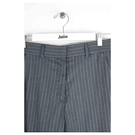 Margaux Lonnberg-Wool straight pants-Grey