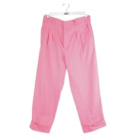 Margaux Lonnberg-Straight cotton pants-Pink