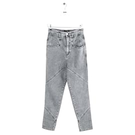 Isabel Marant-Cotton slim jeans-Grey