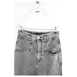 Isabel Marant-Cotton slim jeans-Grey