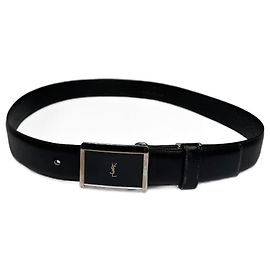 Vintage Yves Saint Laurent Ledergürtel schwarz Schwarz