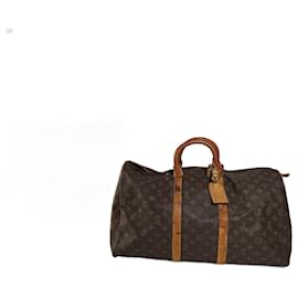 Louis Vuitton-LOUIS VUITTON Travel bags T.  Leather-Brown
