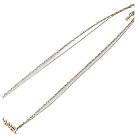 Collier pendentif plaqué or Chanel Doré