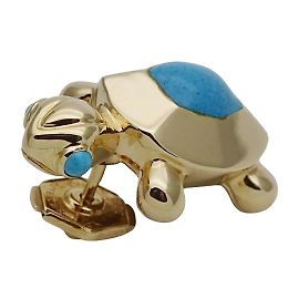 Cartier Gelbgold Schildkrötenbrosche Golden