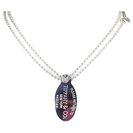 Tiffany & Co-Tiffany 925 Return to Tiffany Oval Tag Long Pendant-Other