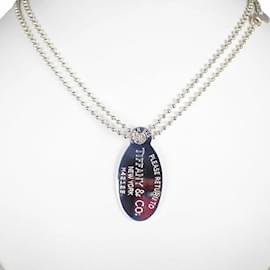 Tiffany & Co-Tiffany 925 Return to Tiffany Oval Tag Long Pendant-Other
