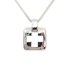 Tiffany & Co-Tiffany 925 Cross Long Pendant Necklace-Other