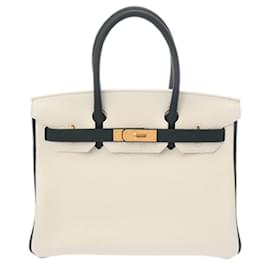 Hermès-Sac à main Hermès Birkin 30-Blanc