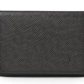 Louis Vuitton-Louis Vuitton Taiga Leather Card Case-Grey