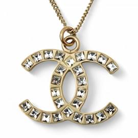 Chanel-Chanel Gold Pendant Necklace-Golden