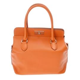 Hermès-Sac à main Hermes Toolbox 26 en orange-Orange
