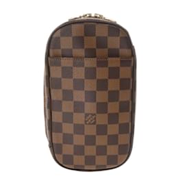 Louis Vuitton-Sac à bandoulière Louis Vuitton Damier Pochette Ganjou-Marron
