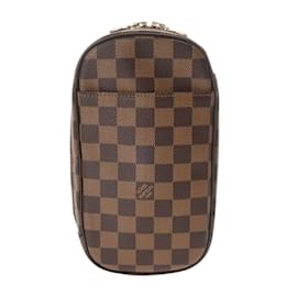 Louis Vuitton-Sac à bandoulière Louis Vuitton Damier Pochette Ganjou-Marron