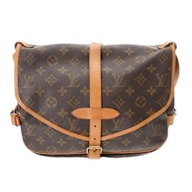 Louis Vuitton-Sac à épaule Saumur 30 Monogram Louis Vuitton-Marron