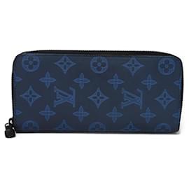 Louis Vuitton-Portefeuille long Louis Vuitton en bleu marine-Bleu Marine