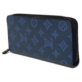 Louis Vuitton-Portefeuille long Louis Vuitton en bleu marine-Bleu Marine