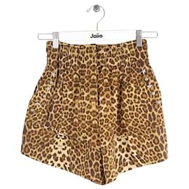 Laurence Bras-Cotton mini shorts-Brown