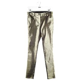 DMN Gerade Baumwollhose in Gold Golden
