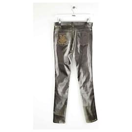 DMN-Straight cotton pants-Golden