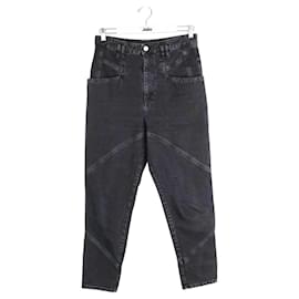 Isabel Marant-Straight cotton jeans-Black