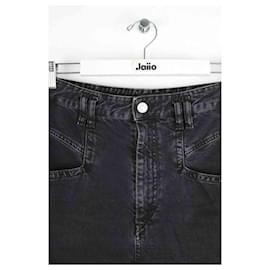 Isabel Marant-Straight cotton jeans-Black