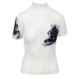 Durchsichtiger Top Yohji Yamamoto Weiß