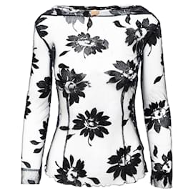 Romeo Gigli-G Gigli Sheer Top-Black
