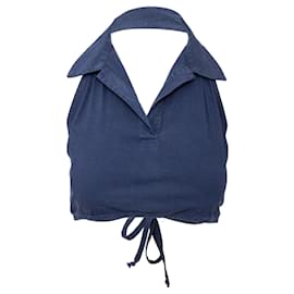 Romeo Gigli-G Gigli Halter Top-Blue