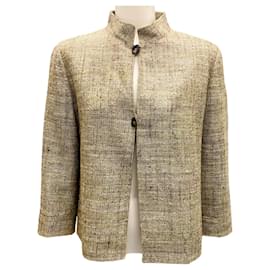 Luciano Barbera-Luciano Barbera Green / Brown Tweed Jacket-Green