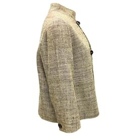 Luciano Barbera-Luciano Barbera Green / Brown Tweed Jacket-Green