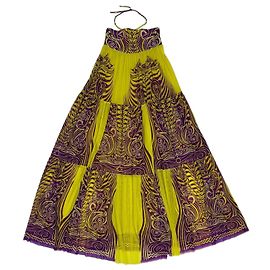Jean Paul Gaultier Kleider Lila Gelb