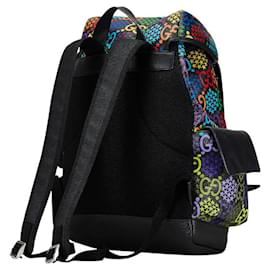 Gucci-Gucci GG Psychedelic PVC Leather Backpack-Black