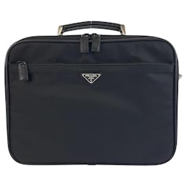 Prada-Prada Tessuto Nylon Briefcase-Black