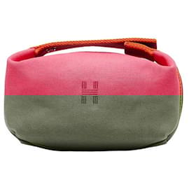 Hermès-Sac à main en toile Brac d'Hermès-Rose