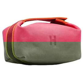 Hermès-Sac à main en toile Brac d'Hermès-Rose