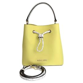 Michael Kors-Michael Kors Leather 2way Bag-Yellow
