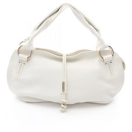 Céline Celine Bittersweet Leather Handbag White