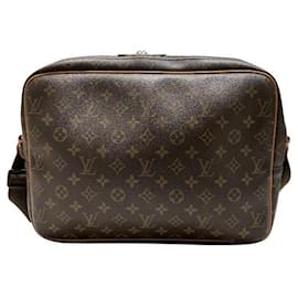 Louis Vuitton-Sac à épaule Reporter GM Monogram Louis Vuitton-Marron