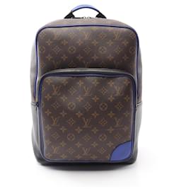 Louis Vuitton-Sac à dos en cuir Monogram Macassar Dean de Louis Vuitton-Marron