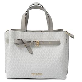 Michael Kors-Michael Kors EMILIA Monogram Satchel-Brown